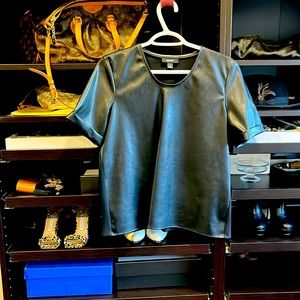 Alfani began leather style top size small